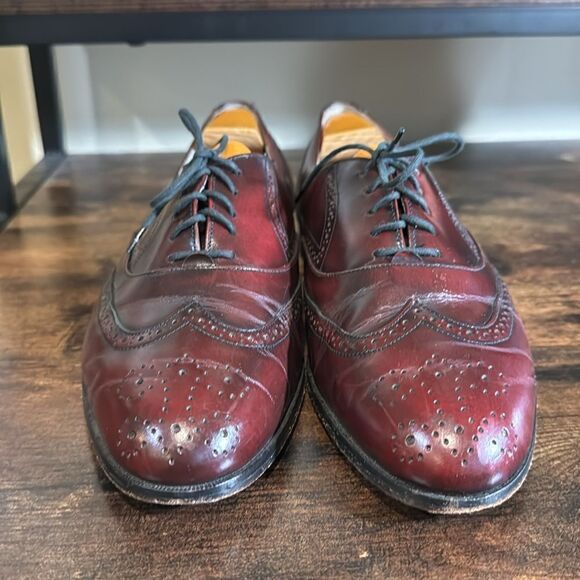 Mario de Gerard burgundy oxfords size 9.5 main image 9